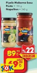 PİYALE MAKARNA SOSU PESTO 190 G / NAPOLİTEN 340 G PİYALE MAKARNA SOSU PESTO 190 G / NAPOLİTEN 340 G